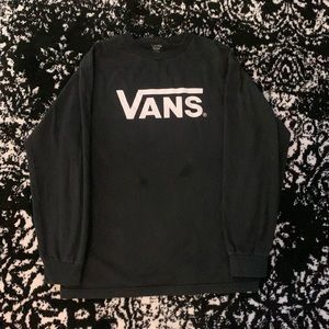Black Long Sleeve Vans®️ T-shirt